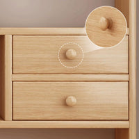 Desk Bookshelf with Built-In Drawers