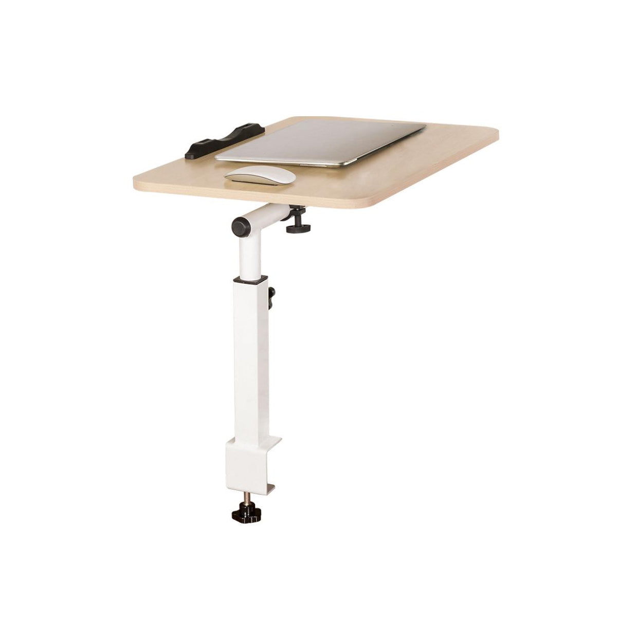 Folding Bedside Study Desk 35-55cm with Cable Duct