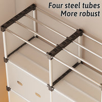 5-Tier Double Row Bookcase with 180 Doors