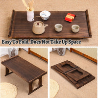 Paulownia Wood Tea Serving Table that Folds
