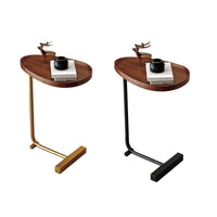 Compact MDF Side Table on Iron Legs