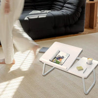 Folding Bedside Tray 21.6x12.6 Inch Tilt Top