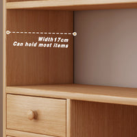 Desk Bookshelf with Built-In Drawers