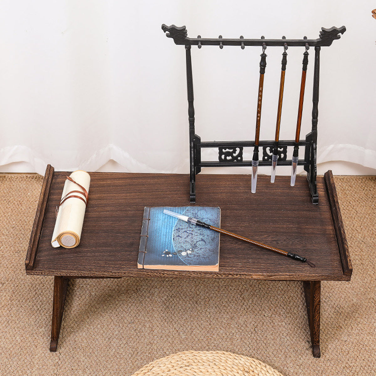 Paulownia Wood Tea Serving Table that Folds