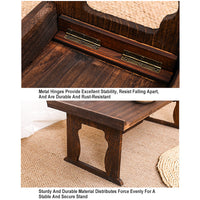 Paulownia Wood Tea Serving Table that Folds
