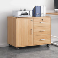 Rolling 23-Inch Cabinet with Locking Drawers