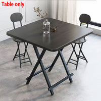 Folding Dining Table with Wood Top and X-Frame