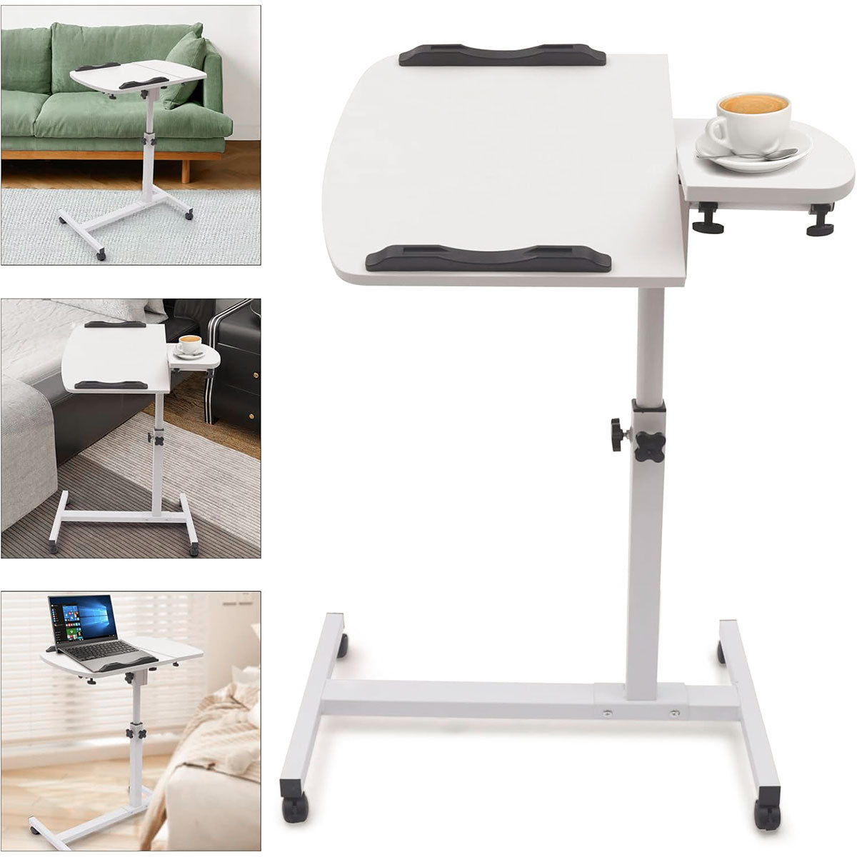 Folding Laptop Stand with Tilt Top and Bar