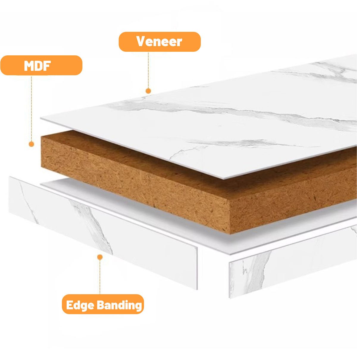 Double-Tier Coffee Table with Natural Wood Legs