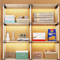 5-Tier Double Row Bookcase with 180 Doors