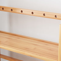 Bamboo 3-Tier Display Shelf for Living Rooms