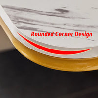 Two-Tier End Table with Marble Look Board