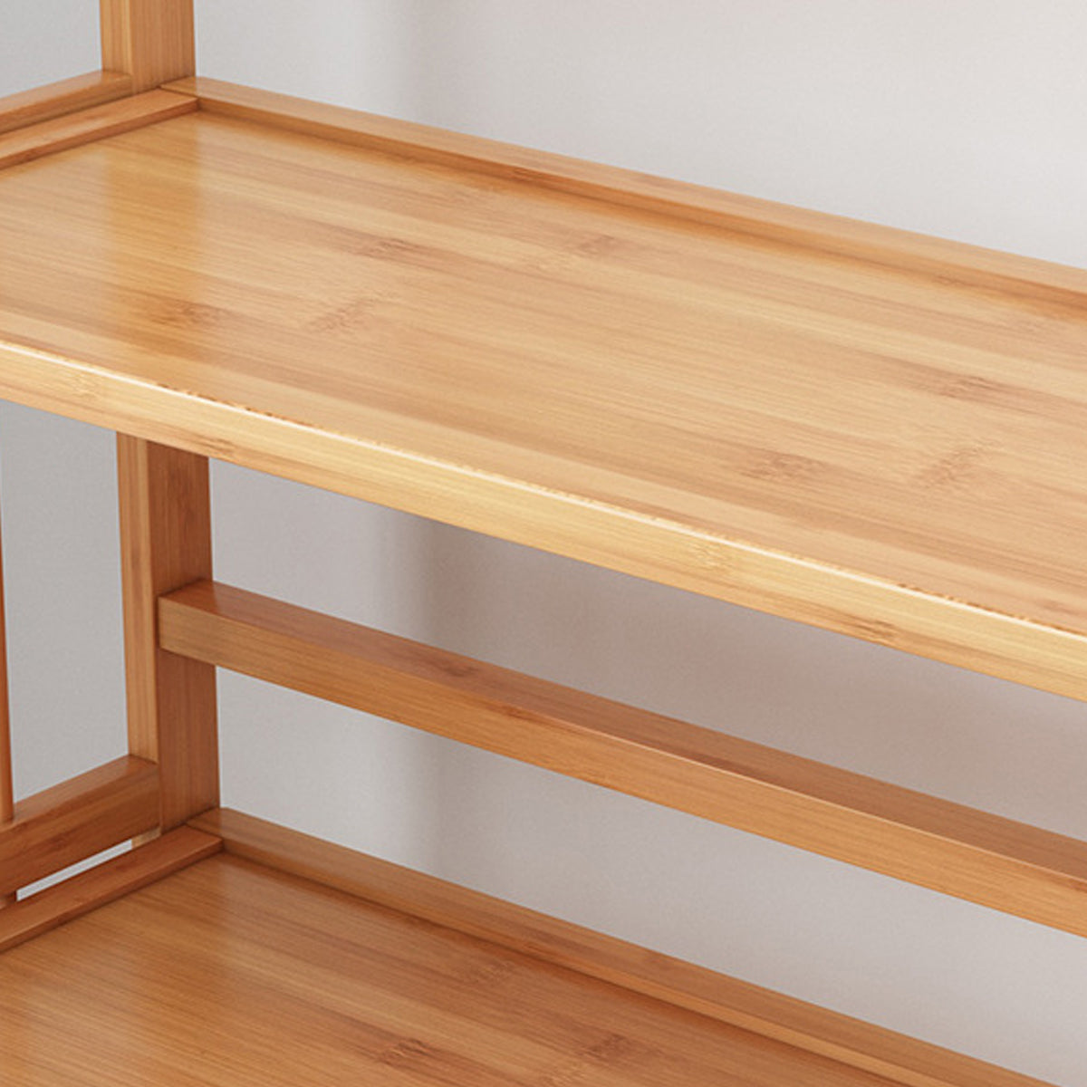 Bamboo 3-Tier Display Shelf for Living Rooms