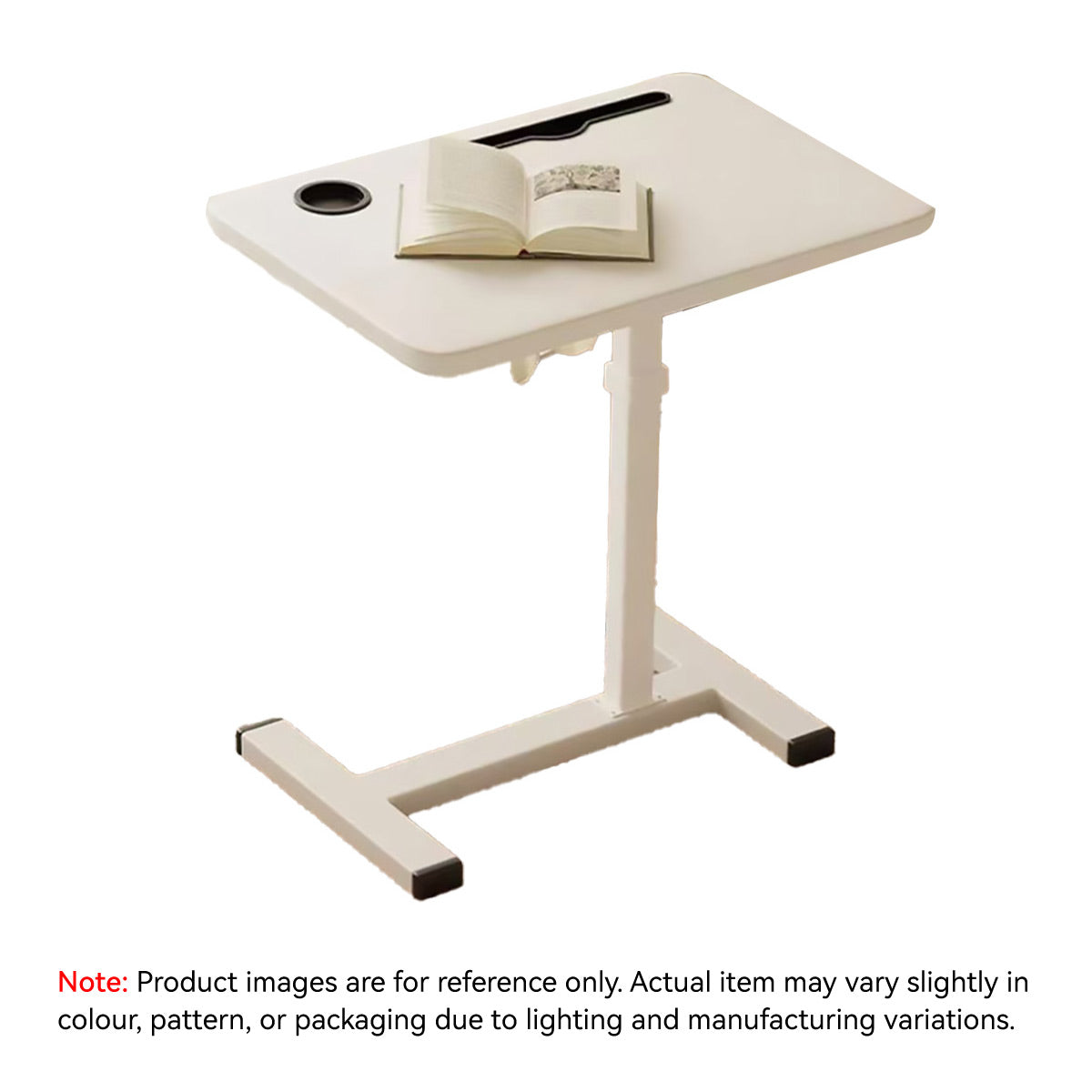 Sit-Stand Bedside Tray with Cup Holder
