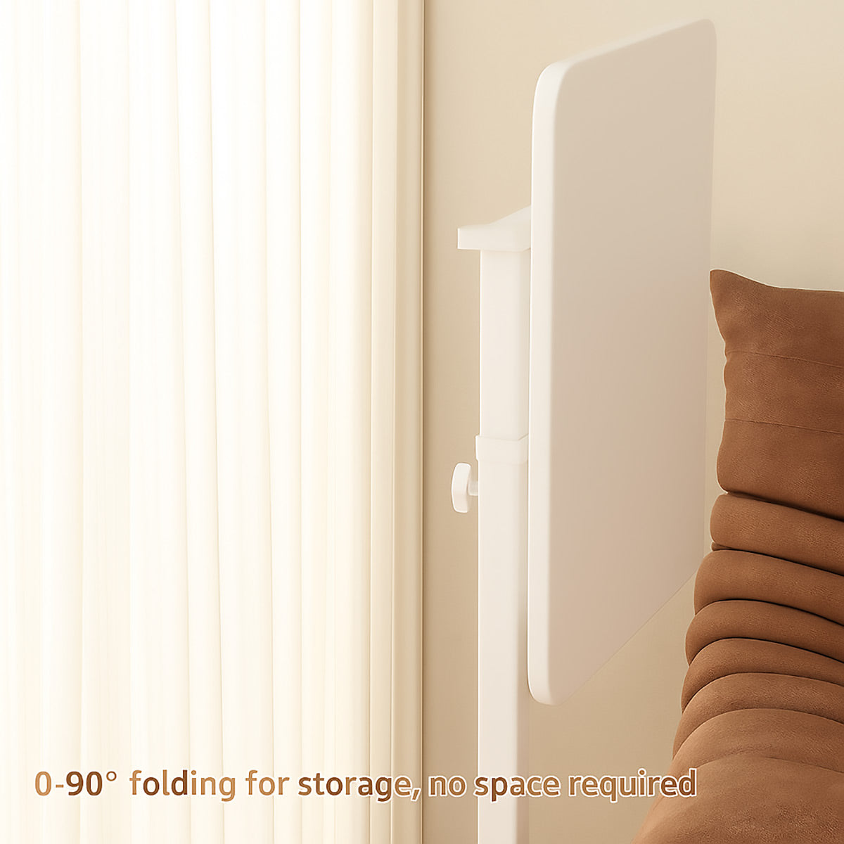 Sit-Stand Bedside Tray with Cup Holder