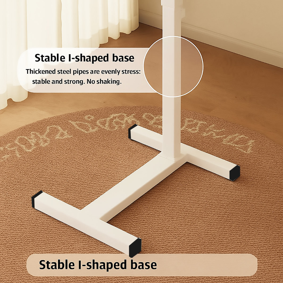 Sit-Stand Bedside Tray with Cup Holder