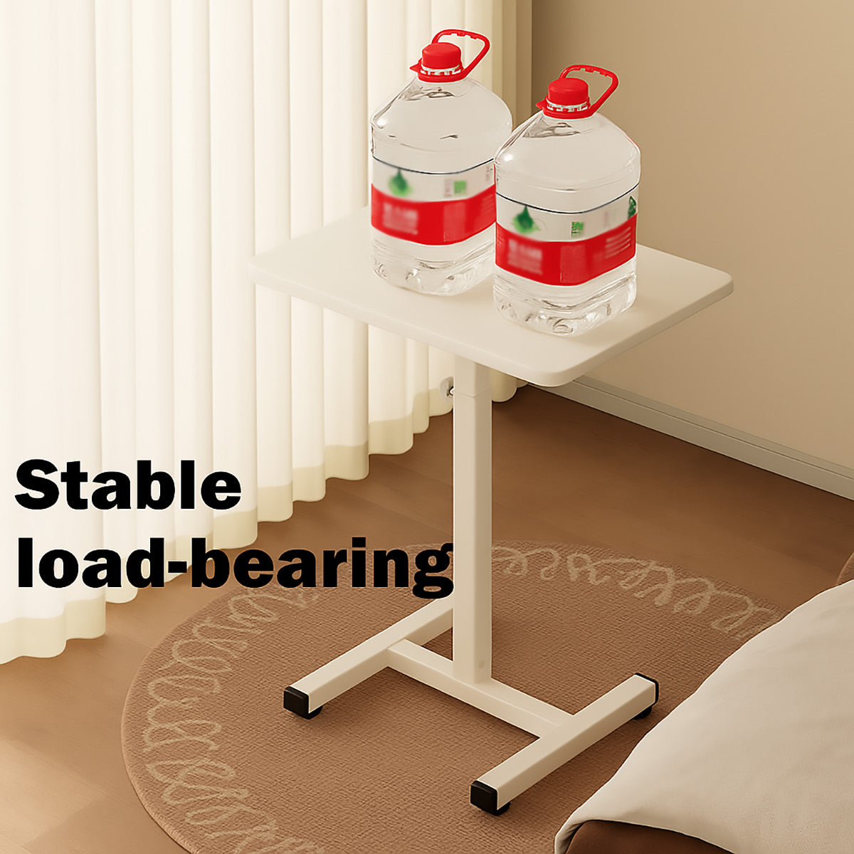 Sit-Stand Bedside Tray with Cup Holder