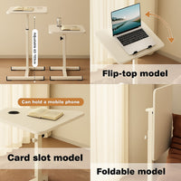 Sit-Stand Bedside Tray with Cup Holder