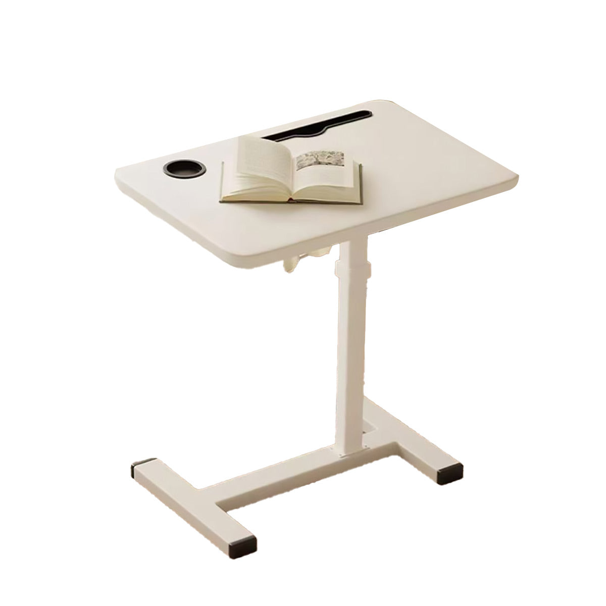 Sit-Stand Bedside Tray with Cup Holder