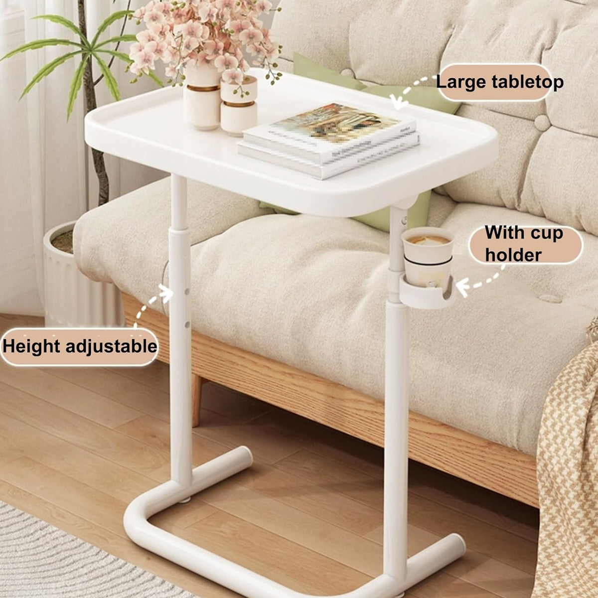 Rolling Laptop Cart with Three Heights Tilt