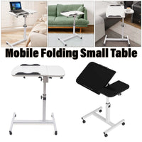 Folding Laptop Stand with Tilt Top and Bar