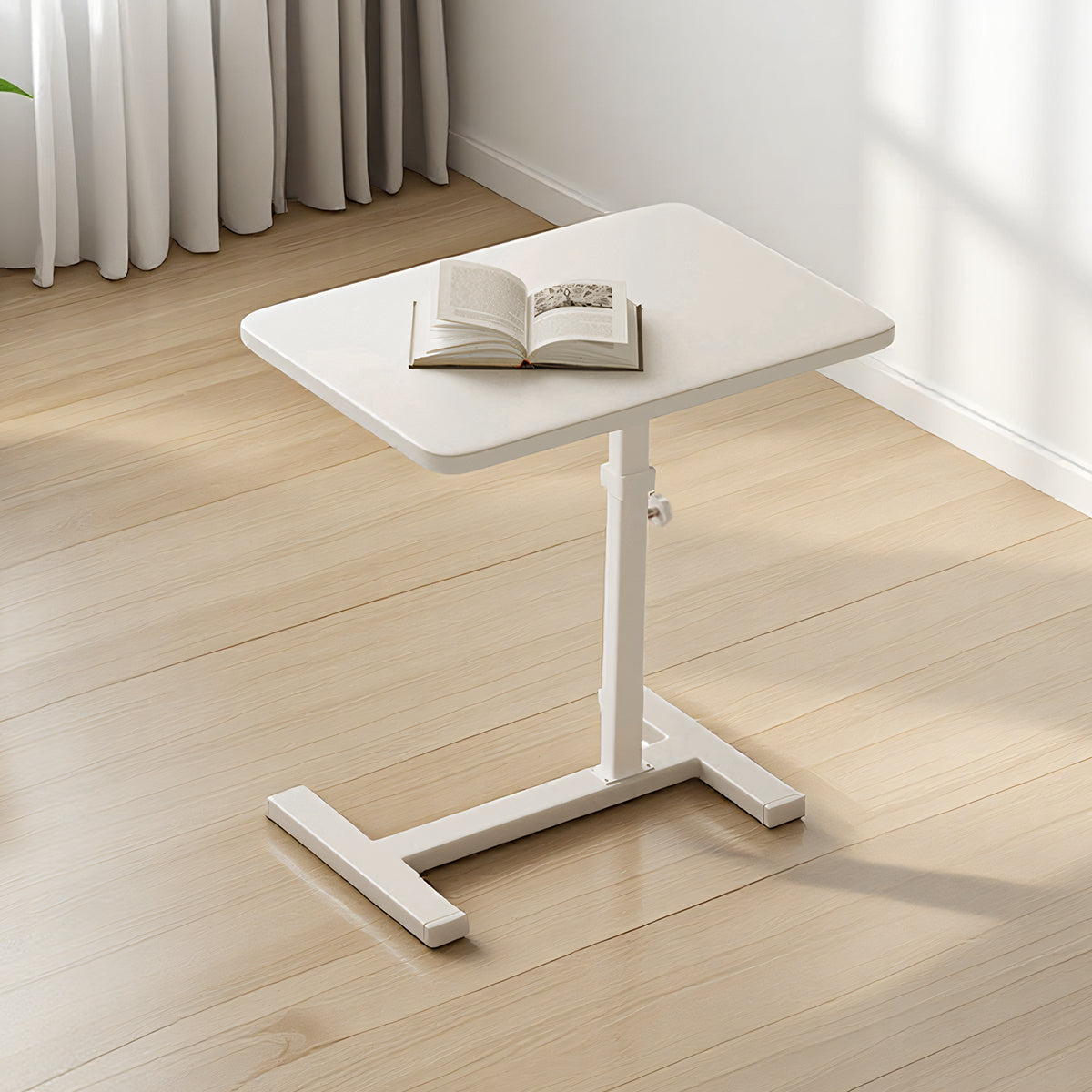 Rolling Liftable Side Table 69-103cm Frame