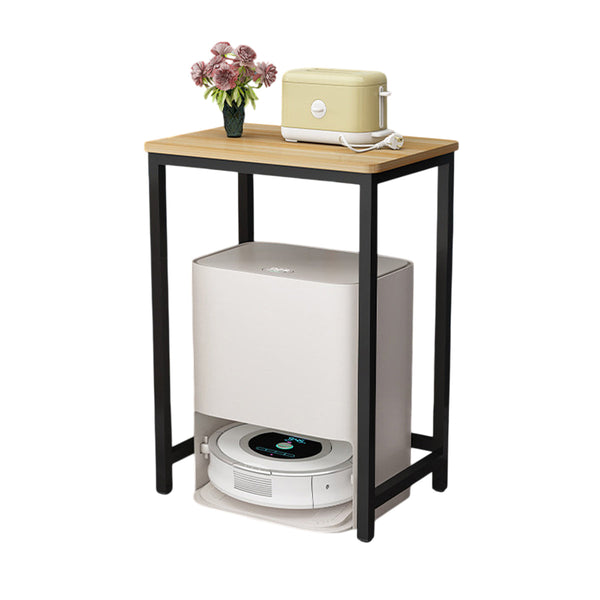 Slim Square End Table with Thickened Steel Frame