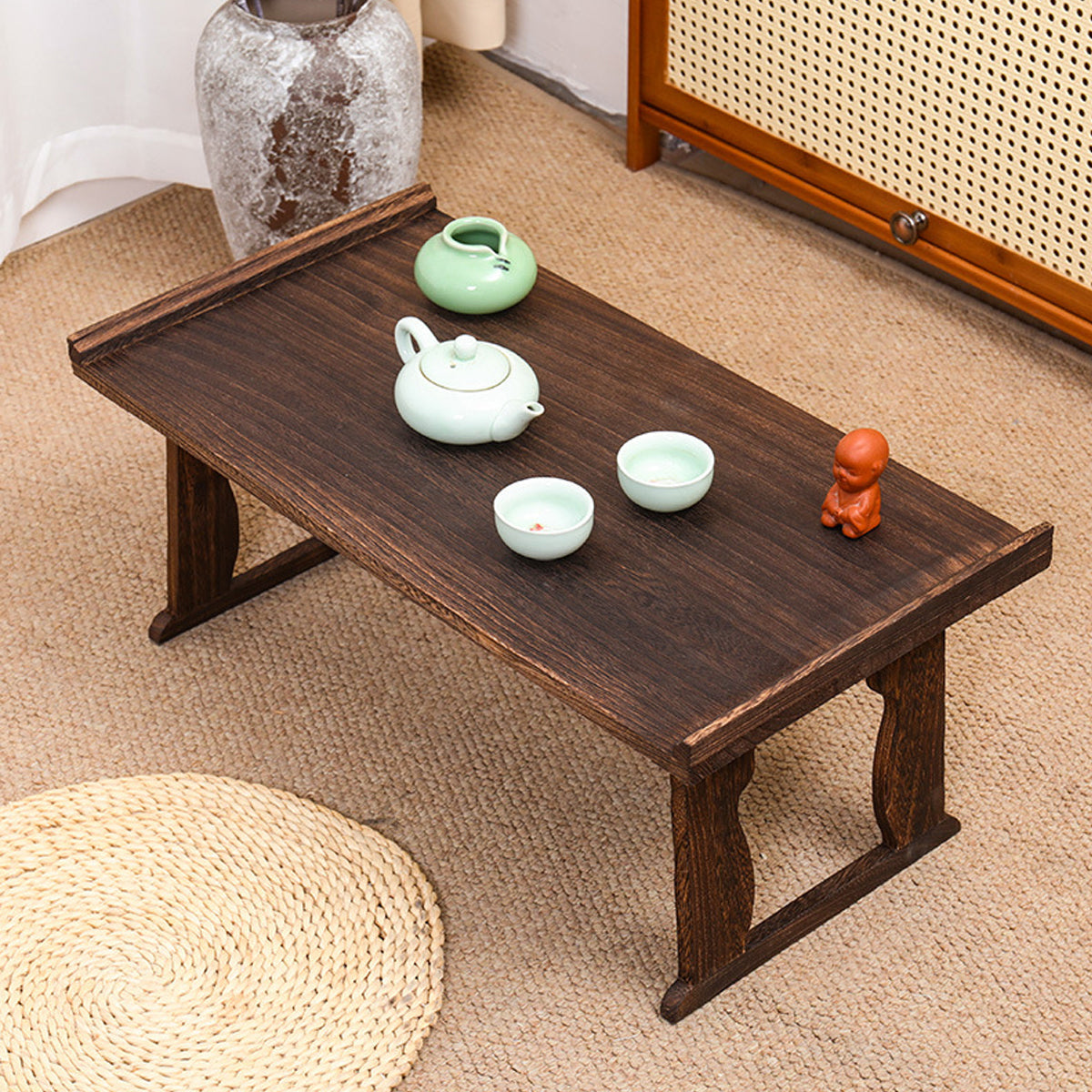 Paulownia Wood Tea Serving Table that Folds
