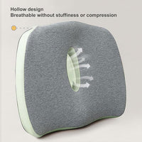Coccyx Memory Foam Chair Pad with Cover