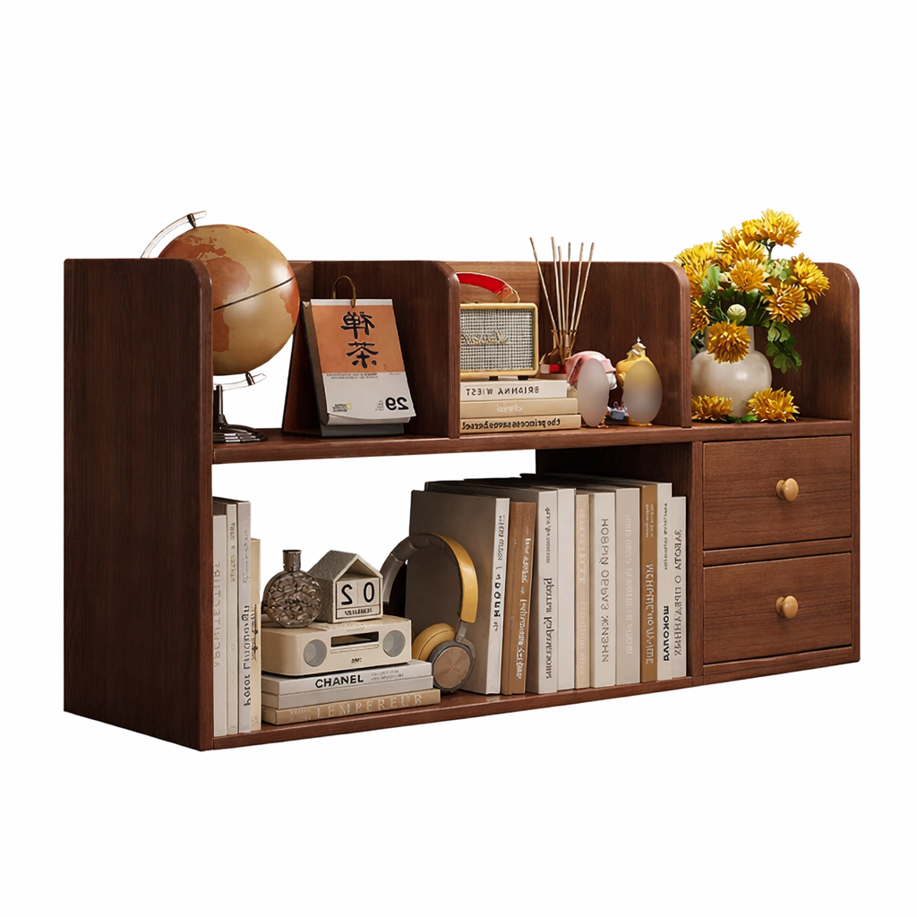 Solid Wood Desk Riser 23.6 Inch with Two Tiers