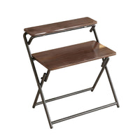 Folding X-Frame Desk with Waterproof Wood Top