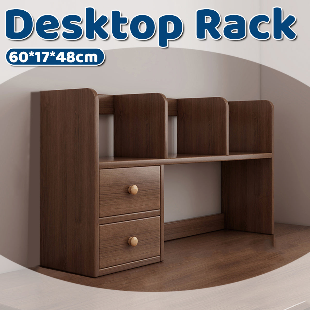 Solid Wood Desk Riser 23.6 Inch with Two Tiers