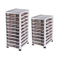 Clear-Front Storage Tower with 8 or 10 Drawers