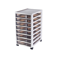 Clear-Front Storage Tower with 8 or 10 Drawers