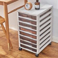Clear-Front Storage Tower with 8 or 10 Drawers