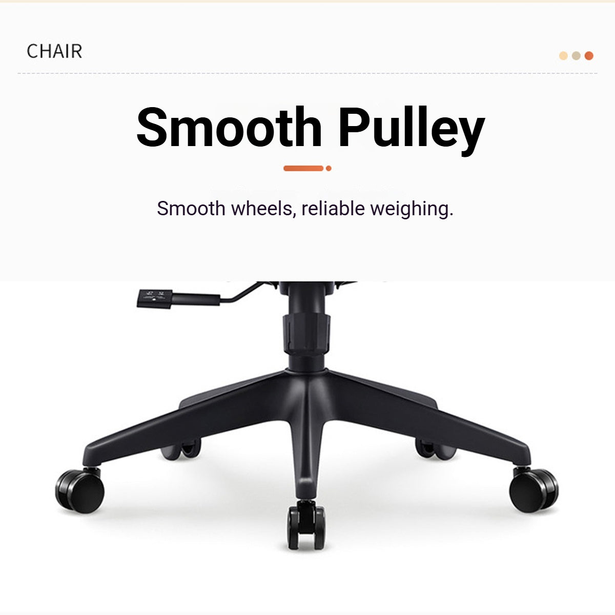 Grey Task Chair with S-Curve Back and Foam Seat