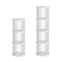 Spinning Floor Bookcase with Clear ABS Panels