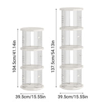 Spinning Floor Bookcase with Clear ABS Panels