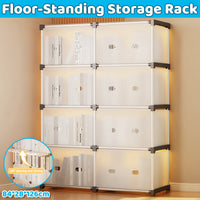 5-Tier Double Row Bookcase with 180 Doors