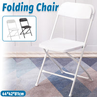 Folding Chair with Plastic Seat and Metal Frame