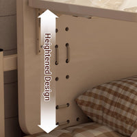 Cable-Tie Bed Mount Table 75x30cm with Wood Top