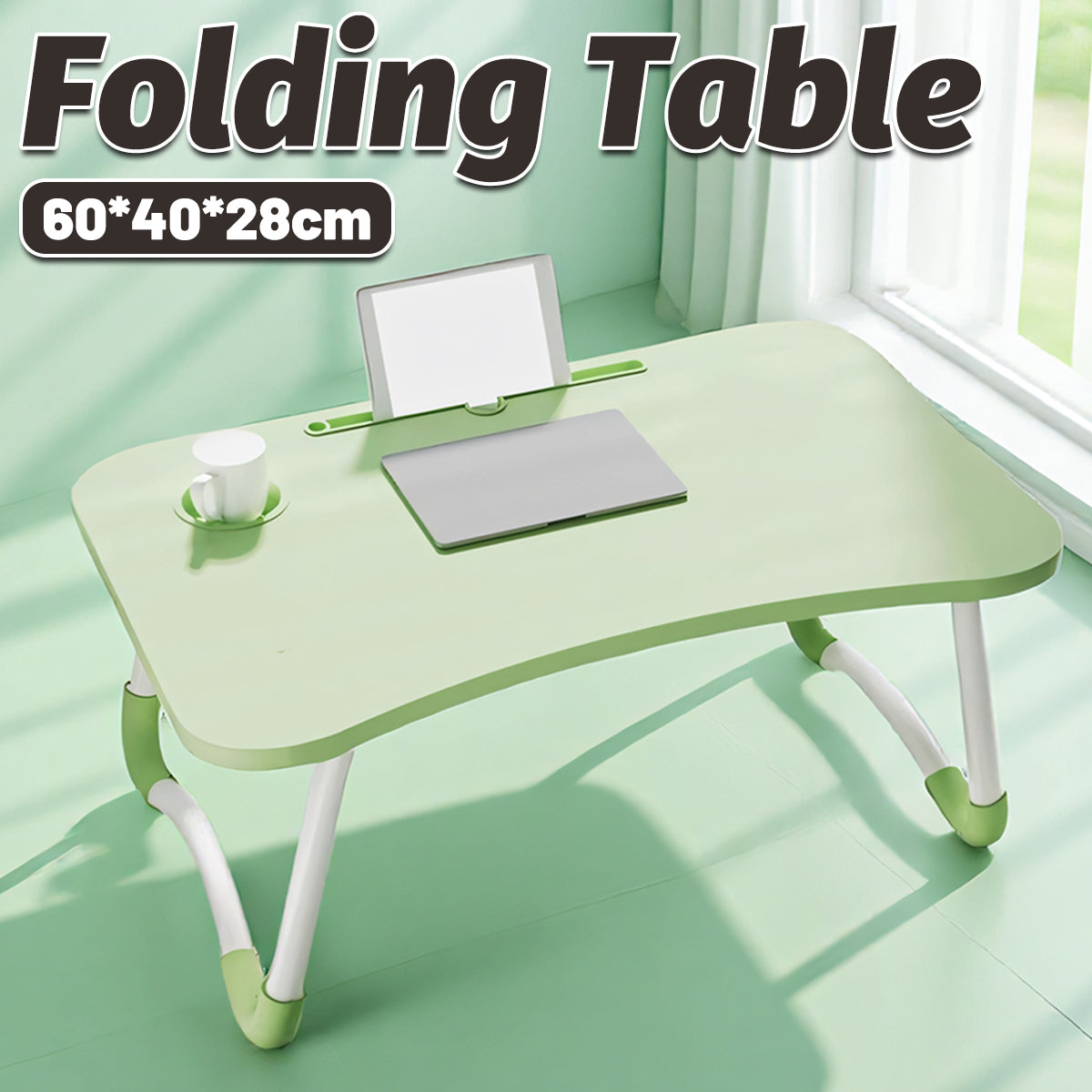 Folding Green Bedside Tray with Board Build