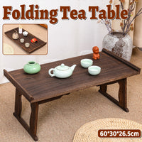 Paulownia Wood Tea Serving Table that Folds