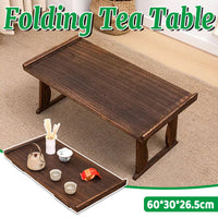 Paulownia Wood Tea Serving Table that Folds