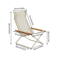 Folding Camp Chair 50x60x88cm with Oxford Seat