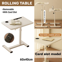 Sit-Stand Bedside Tray with Cup Holder