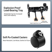 Gaming Recliner in PU Leather with Lumbar Pillow
