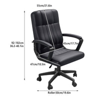 Swivel Task Chair with Quilted Back and Arms