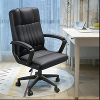 Swivel Task Chair with Quilted Back and Arms