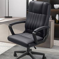 Swivel Task Chair with Quilted Back and Arms